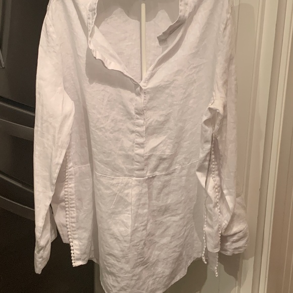Peck&Peck 100 percent linen‎ tunic NWT. Retail 89 - Picture 1 of 8